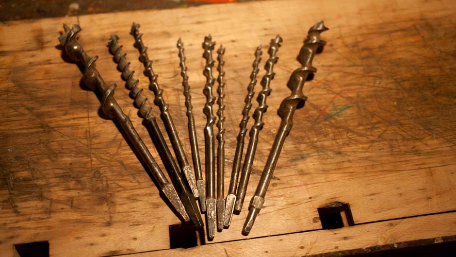 Collection of old hand drills
